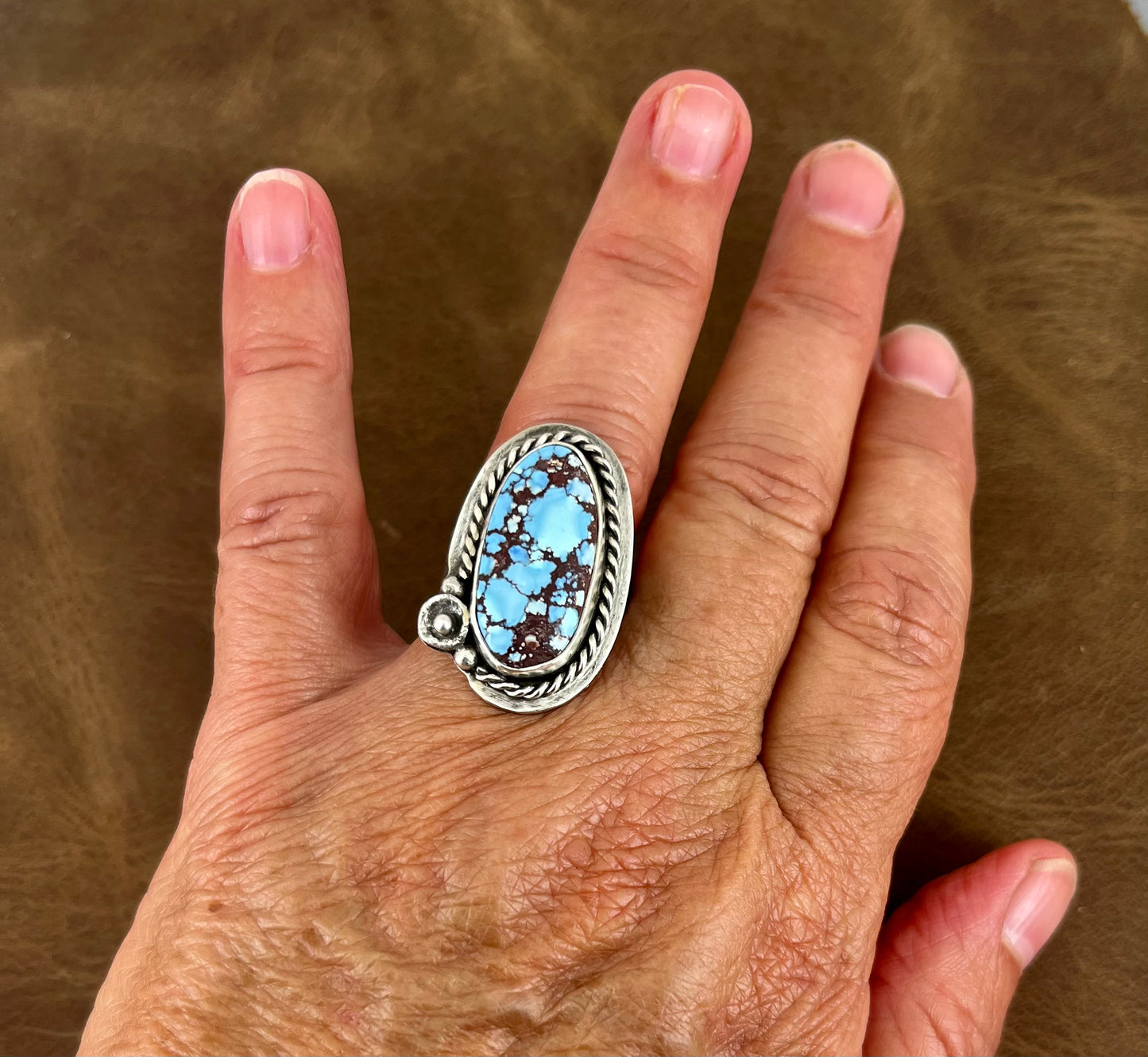 Golden Hills Turquoise Ring in Sterling Silver