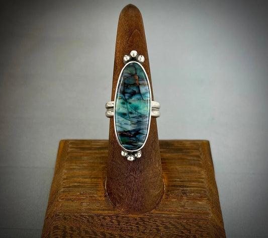 Indonesian Blue Opal Ring