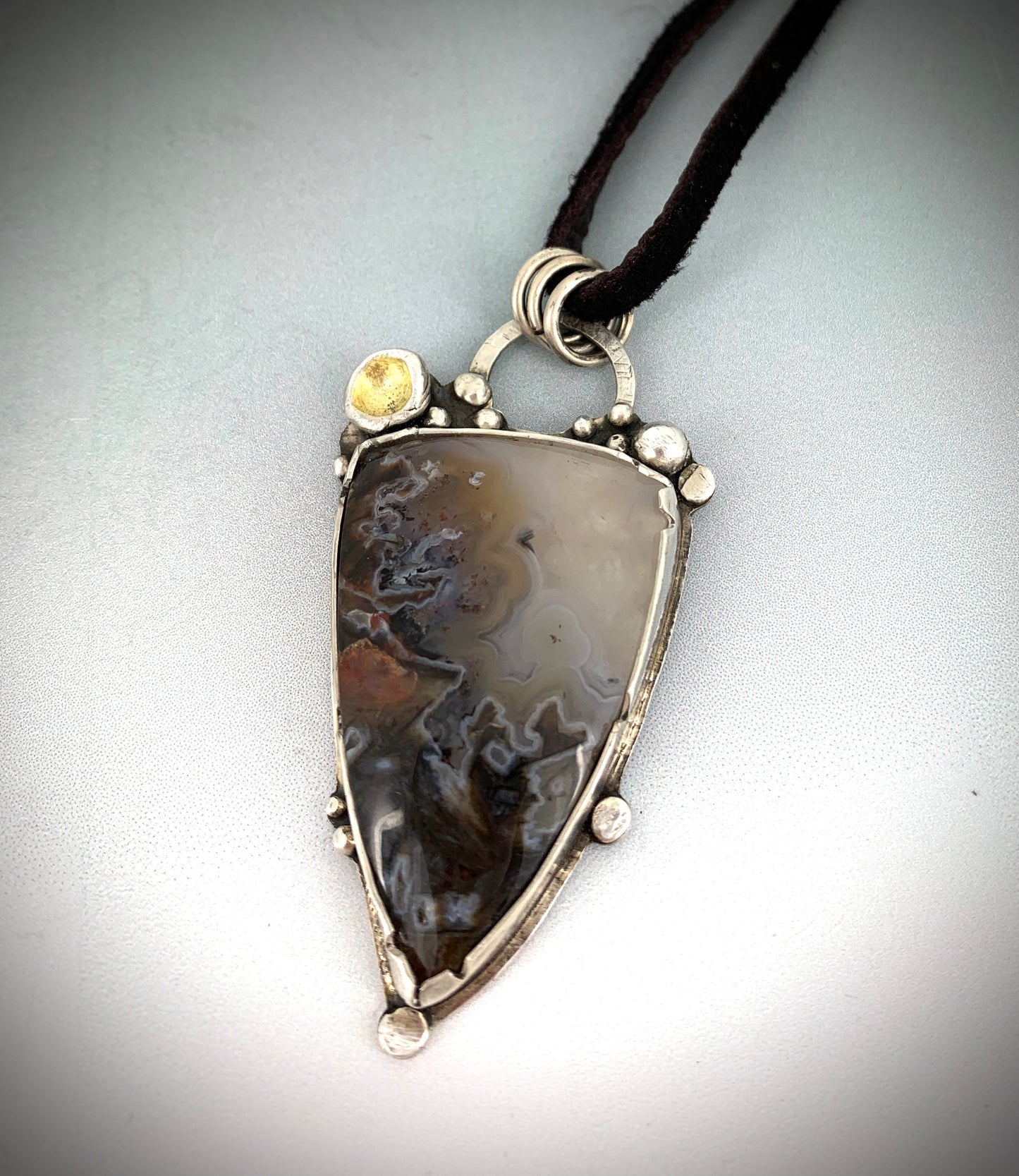 Plume Agate in Sterling Silver