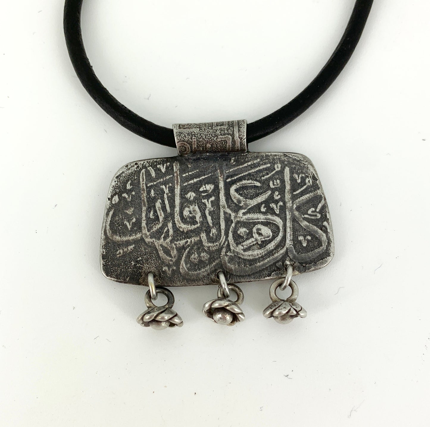 Artifact Arabic Calligraphy in Sterling Silver