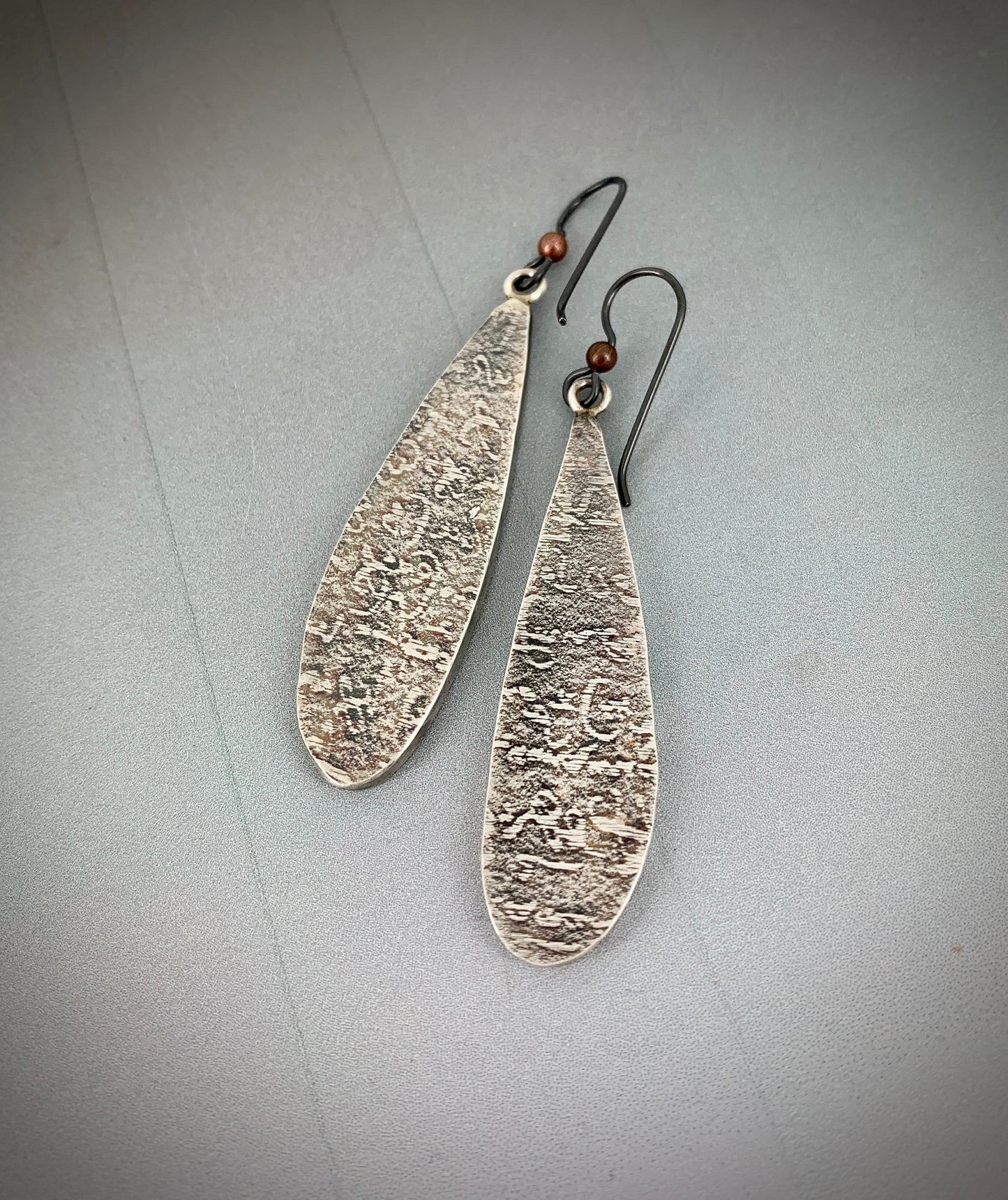 Sterling Silver with Polymer Clay Inlay Earrings